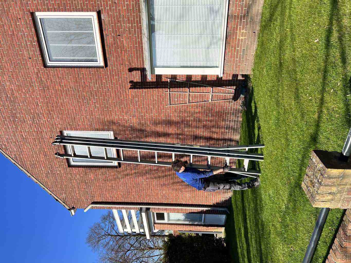Schiedam schoorsteenveger huis ladder